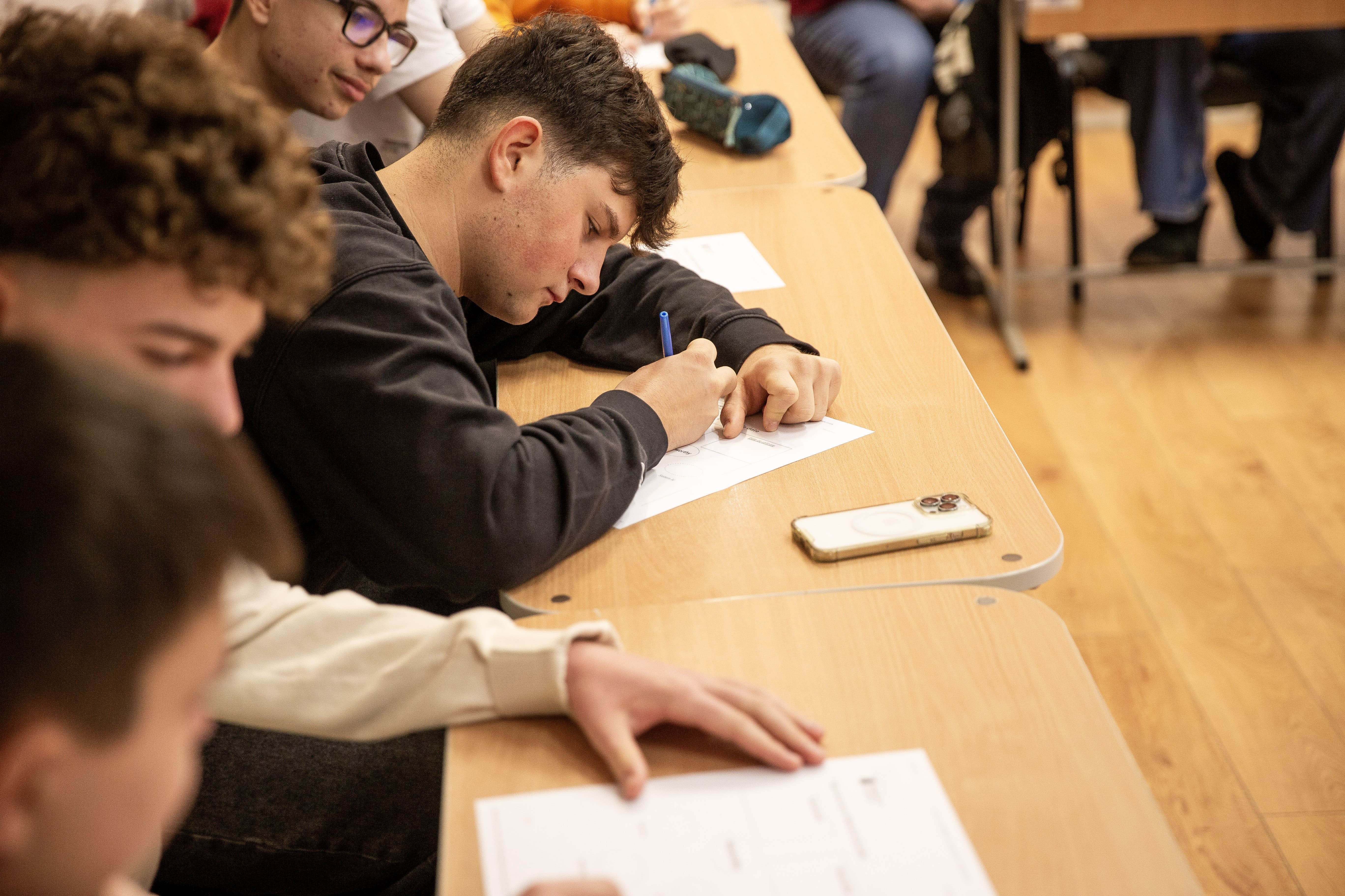 Students in a classroom